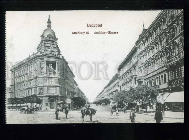 213554 HUNGARY BUDAPEST Andrassy street JOSEF shop Vintage