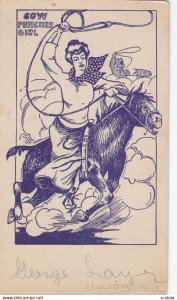 Cow Puncher Girl on Horse , 00-10s