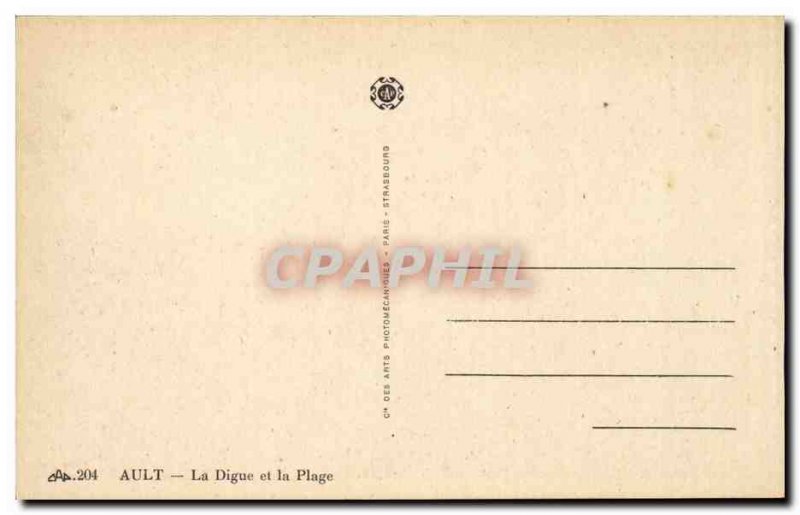 Ault - La Digue The Beach - Old Postcard