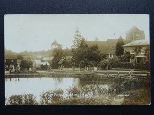 Surrey Weald in the Waverley CHIDDINGFOLD Village Pond - Old RP Postcard by WHA