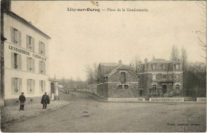 CPA Lizy sur Ourcq Place de la Gendarmerie FRANCE (1100882)