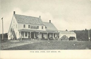 c1905 Postcard; Fitch Bros. Store, East Sebago ME Cumberland County unposted
