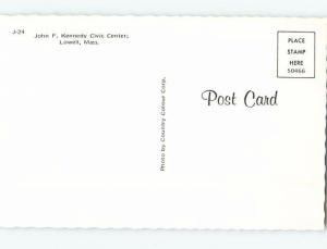 Unused Pre-1980 JOHN F. KENNEDY CIVIC CENTER Lowell Massachusetts MA G0243