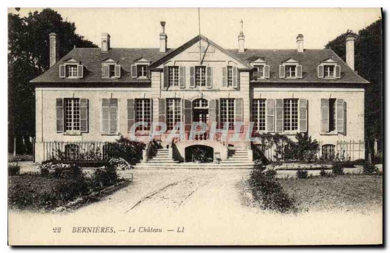 Old Postcard Bernieres Le Chateau