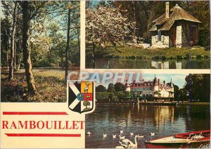 Postcard Modern Rambouillet (Yvelines) Park Pavilion of Shells View of the Ch...