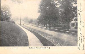 Summit New Jersey Beekman Road Street View Antique Postcard K86061