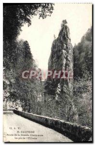 Postcard Old Route Dauphine Grande Chartreuse Pic of the poppy