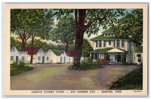 c1940's Leahy's Tourist Court Hotel & Restaurant Memphis Tennessee TN Postcard