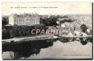 Old Postcard Sand Chateau Seen from The Church of Our Lady