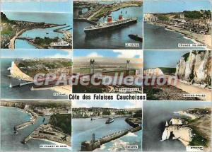 Postcard Modern Quote Cauchoise Cliffs (Seine Maritime)