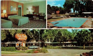 1960s Oak Park Motel U.S. Route 17 Brunswick GA Postcard