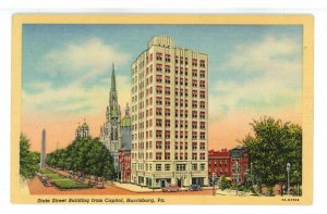 PA - Harrisburg. State Street Building from the Capitol ca 1937