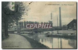 Old Postcard Pont A Mousson The Blast Furnaces