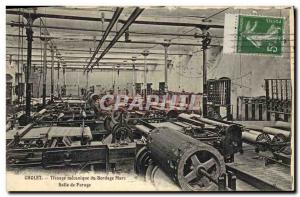 Old Postcard Cholet Weaving mechanical flanging Marc Hall trimming