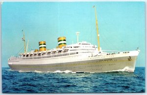 Postcard - s.s. Nieuw Amsterdam - Holland-America Line