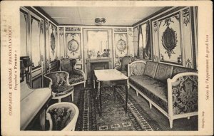 Compagne Generale Transatlantique Steamer Ship Private Room Vintage Postcard