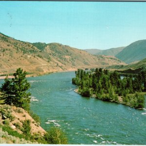 c1960s Spences Bridge BC Thompson River Scenery Steelhead Fish Railway Mountains