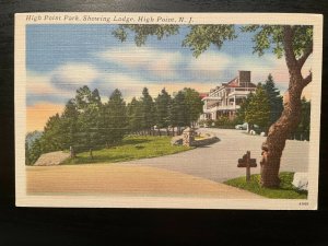 Vintage Postcard 1930-1945 High Point Park Lodge High Point New Jersey