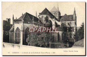 Old Postcard Lisieux L & # 39Abside De La Cathedrale Saint Pierre