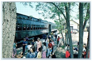 c1960 Valley Railroad Essex Depot Steam Train Essex Connecticut Vintage Postcard