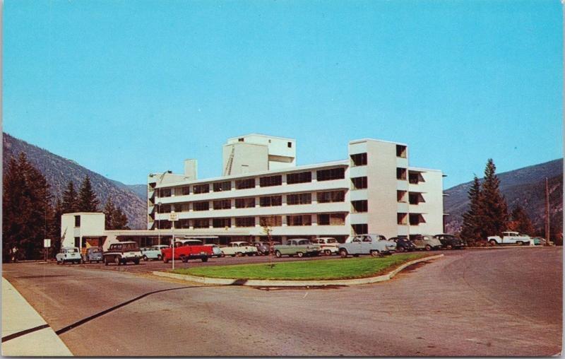 Nelson BC Kootenay Lake General Hospital Old Cars Unused Vintage Postcard D65