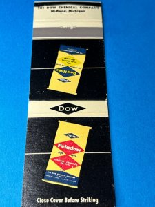 Vintage Matchbook Cover The Dow Chemical Company Midland, Michigan MB163
