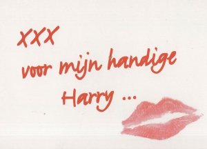 Chevrolet Tacuma Belgium Car Sexy Lipstick Comic Advertising Postcard