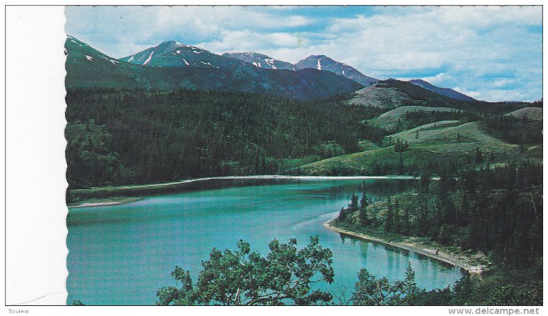 Scenic view,  Rainbow Lake on the Whitehorse-Carcross Road in Yukon,   Canada...