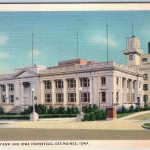 1935 Des Moines, IA Wallaces Farm Iowa Homestead Roman Bldg Ionic Column PC A246