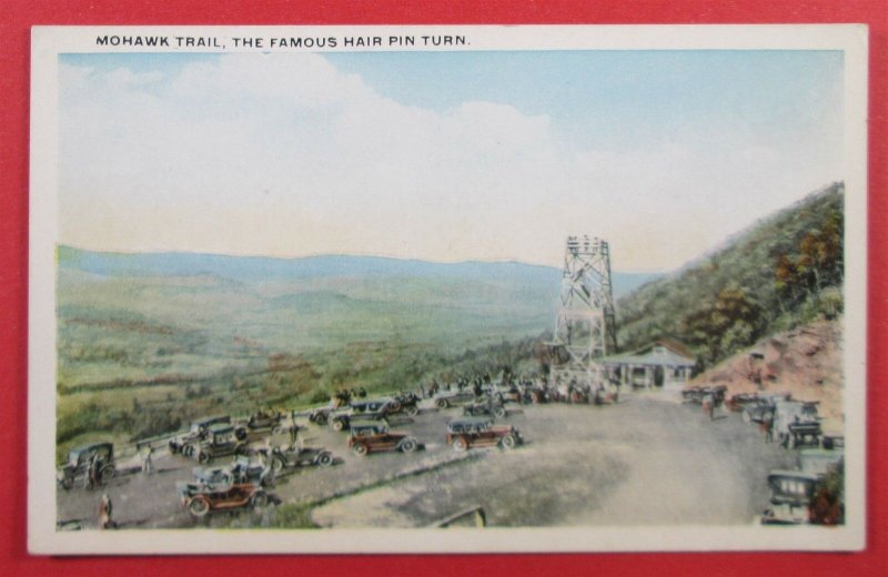 The Famous Hair Pin Turn, Mohawk Trail, MA Postcard (#4695)