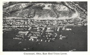 Vintage Postcard 1920's View of East End Union Levee Cincinnati Ohio OH