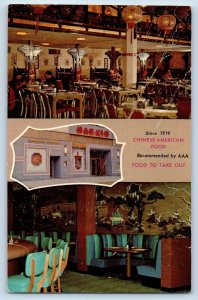 Minneapolis Minnesota MN Postcard Nankin Cafe Restaurant Multiview 1960 Unposted