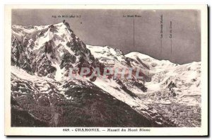 Old Postcard Chamonix Mont Blanc