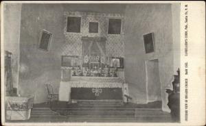 Santa Fe NM Rosario Church Interior c1910 Postcard