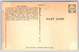 Military~USS Skipjack~Underwater Navy~Nuclear-Powered Attack Submarine~Vtg PC