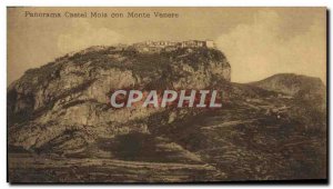 Old Postcard Panorama castelmola Con Monte Venere