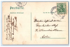 1907 Friedrich Wilhelm Square Aachen North Rhine-Westphalia Germany Postcard