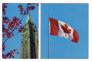Canada's New Flag Became Official 1965, Parliament Clock Tower, Otta...