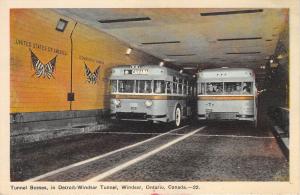 B92121 tunnel busses in detroit windsor ontario bus  canada
