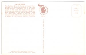 US    PC3376  CALVARY CROSS, INDIAN RIVER , MICHIGAN