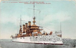 US Battleship Rhode Island Unused 