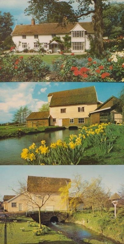 Letheringham Water Mill Suffolk Easton 3x 1970s Postcard s All Mint