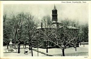 Courthouse Confederate Monument DAR CT Photo Finish Fayetteville TN Postcard C8 