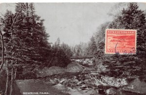 Canada 1933 Bowring Park RPPC philatelic interest postcard C349