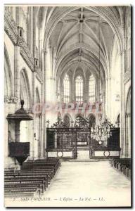 Saint Riquier Postcard Old L & # 39eglise The nave