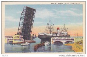 Bascule Bridge, Corpus Christi, Texas,   30-40s