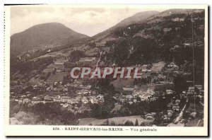 Old Postcard Saint Gervais les Bains Vue Generale