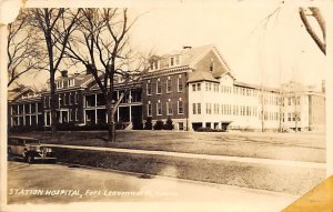 Station Hospital  Real Photo Fort Leavenworth, Kansas USA