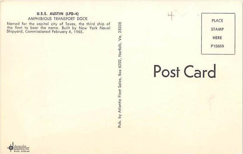 5441, U.S.S. Austin, (LPD-4) Amphibious Transport Dock