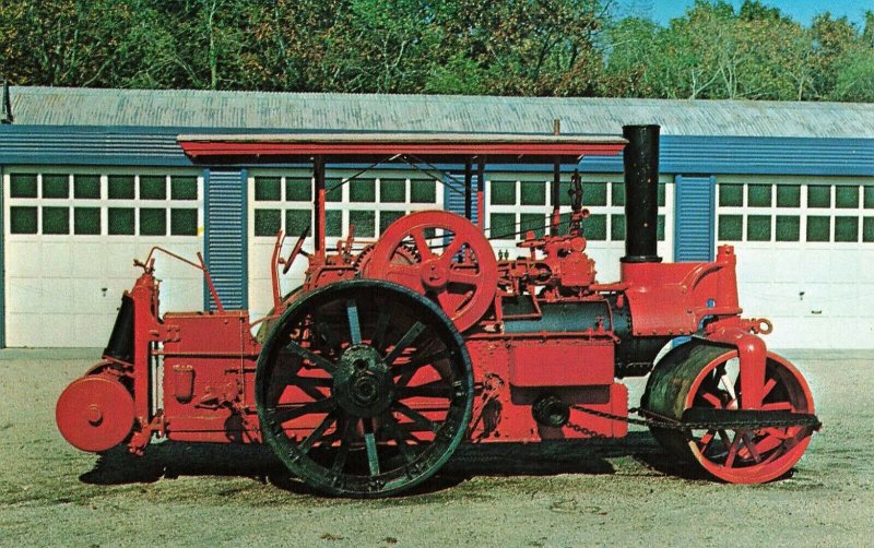 Postcard 1924 Buffalo-Springfield Steam Roller Unposted FPC.